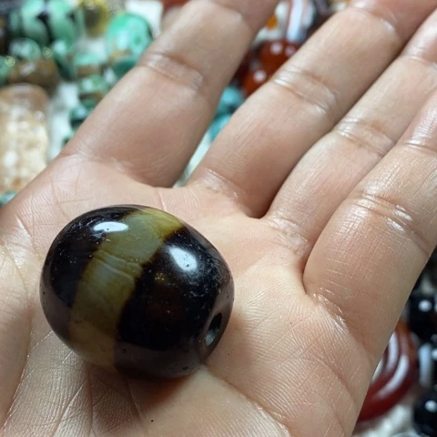 清***月玛瑙/玉髓未镶嵌挂件