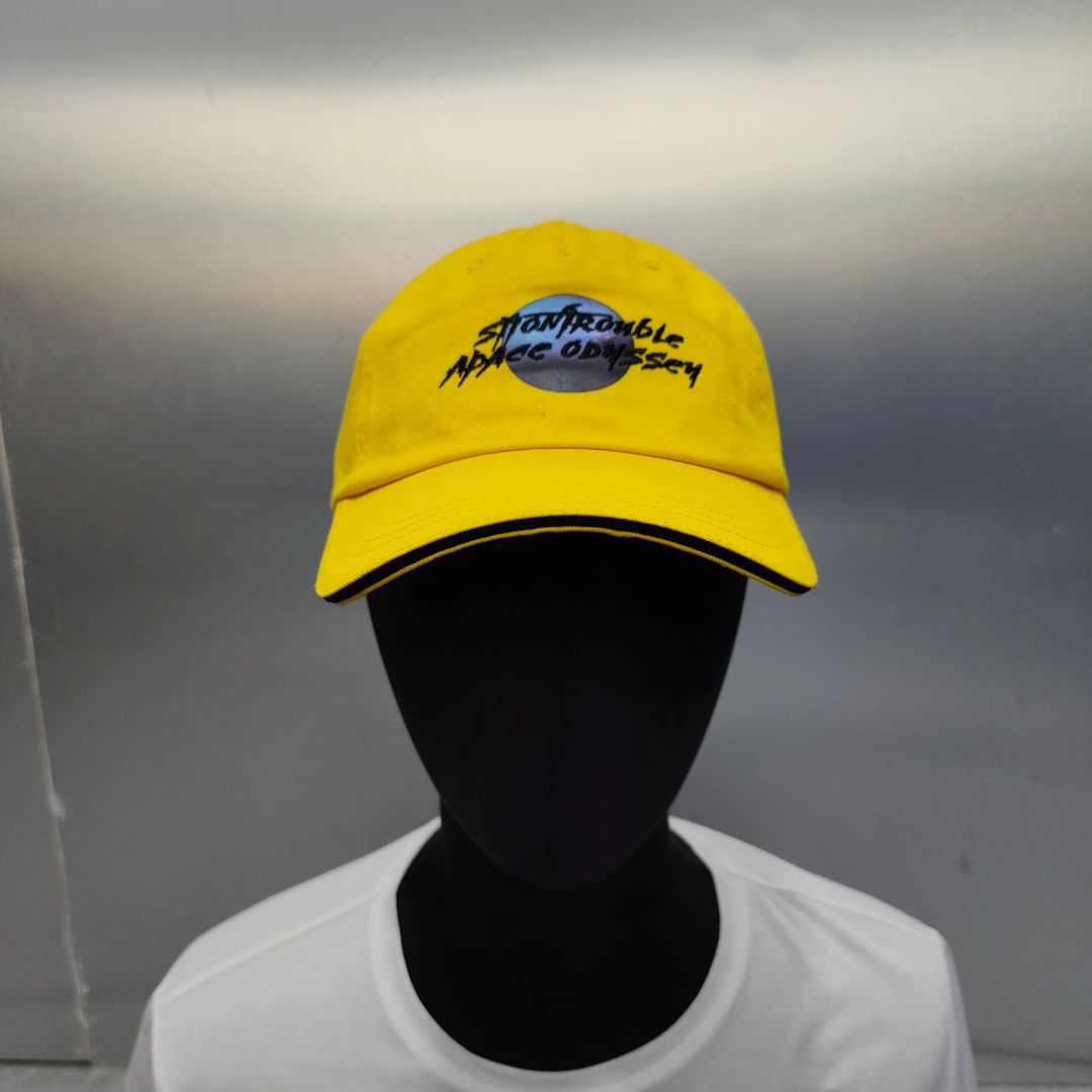 AX-123-SIT正面帽檐刺绣印花时尚弯檐帽