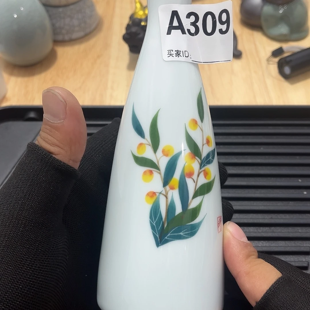瓷片茶摆件工艺品摆件666