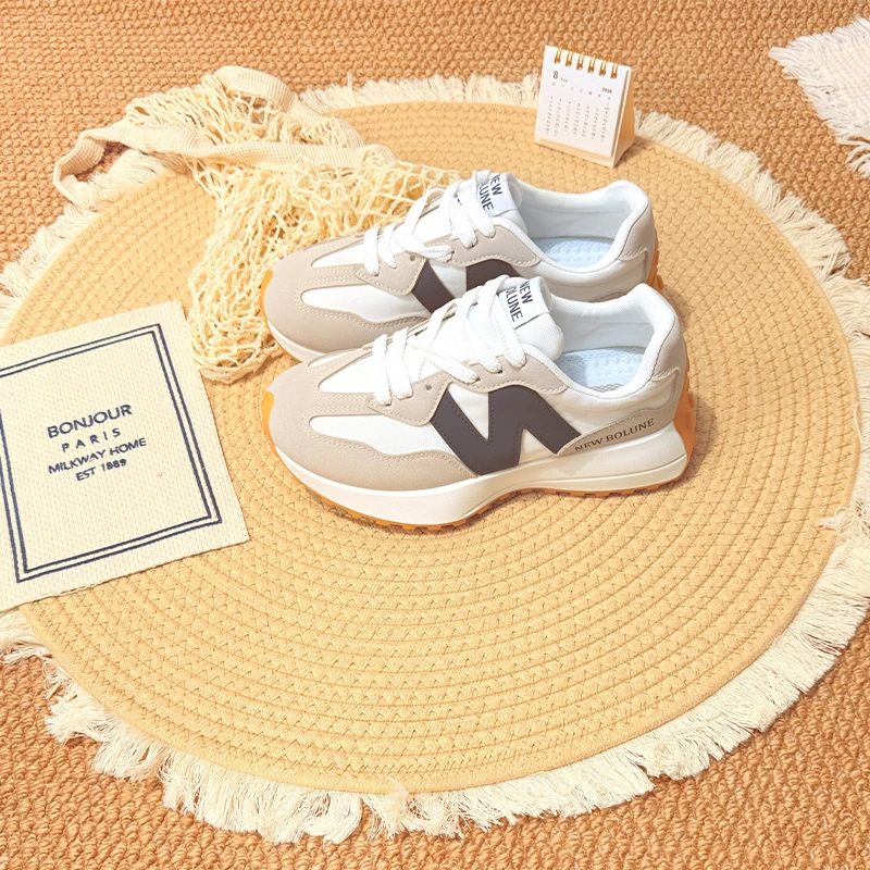 超轻老爹鞋宽头爆款女鞋春秋款小蛮腰女鞋舒适百搭潮流女款327