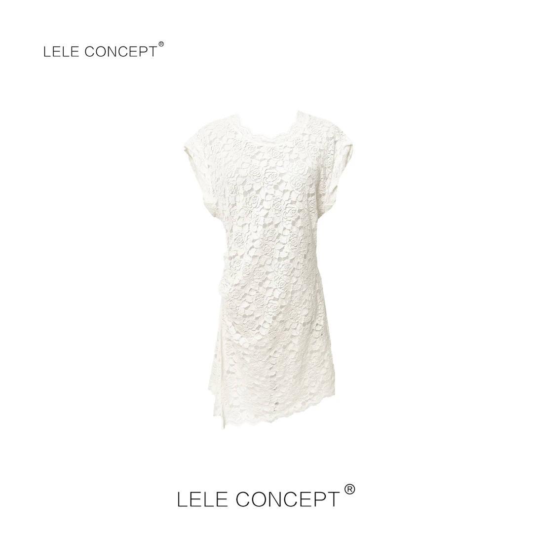 LELE CONCEPT丨时尚高级感收身蕾丝衫S1018