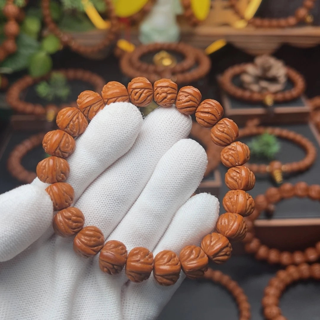 吊坠桃核1.2火麒麟手串