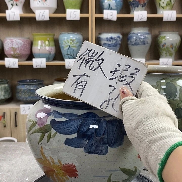 缸13xc景德镇陶瓷花盆