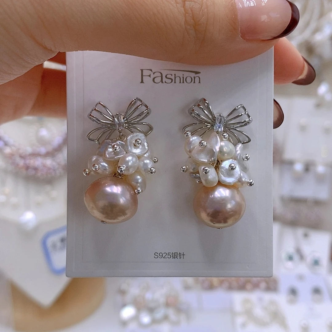 颈饰银S925镶嵌淡水珍珠龝**寒