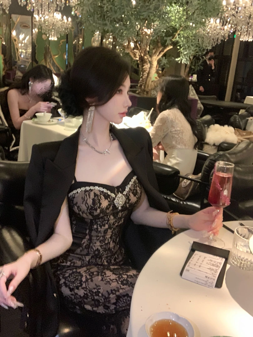 【雅乔定制】黑曜方程 黑色西装外套DYTH-24123632