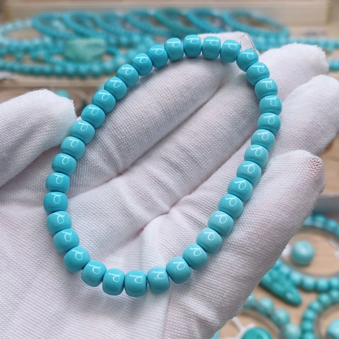 绿松石未镶嵌珠宝奇石6mm