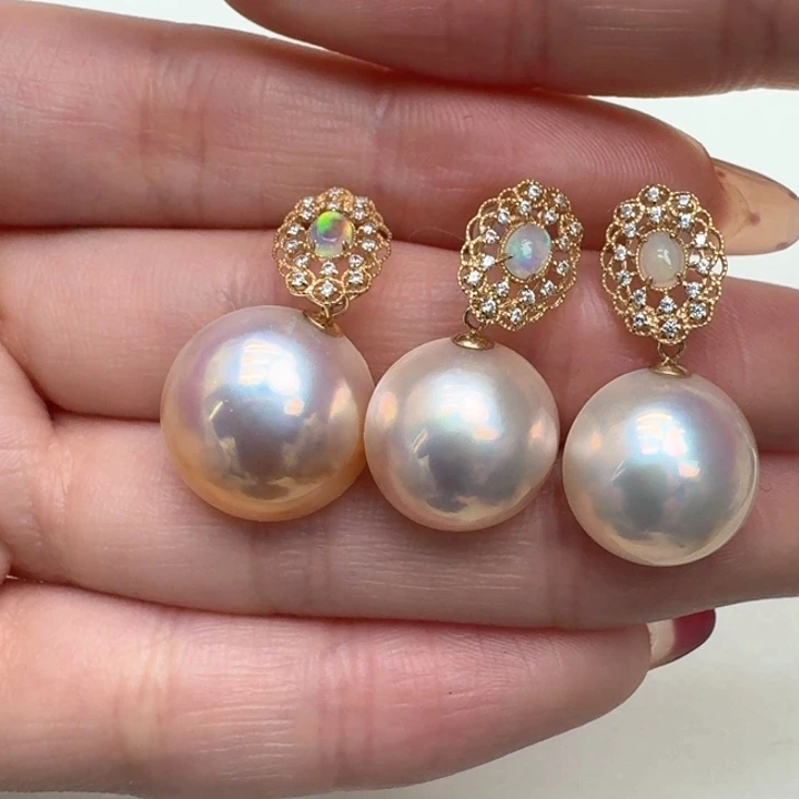 拼合珍珠（马贝珠）颈饰未镶嵌