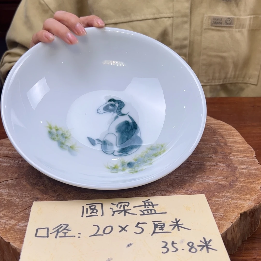 瓷片景德镇陶瓷手工手绘制作