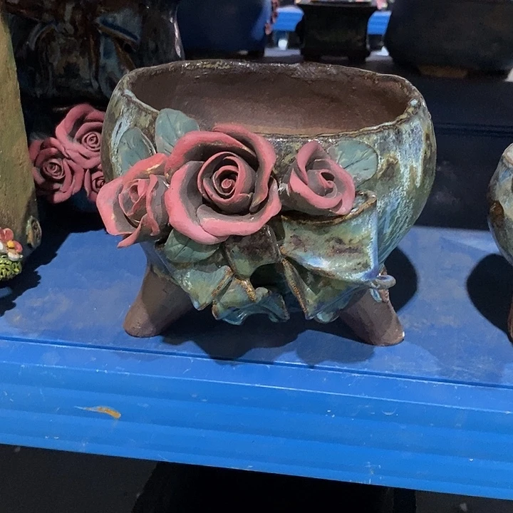 微瑕5 号陶然花器手工花盆