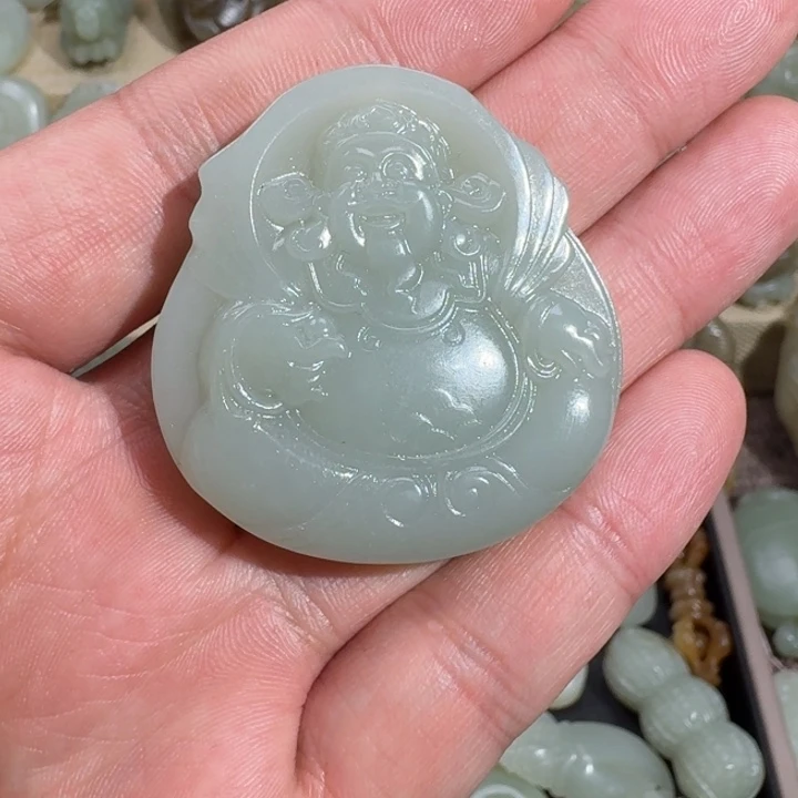 和田玉吊坠(不含链)未镶嵌