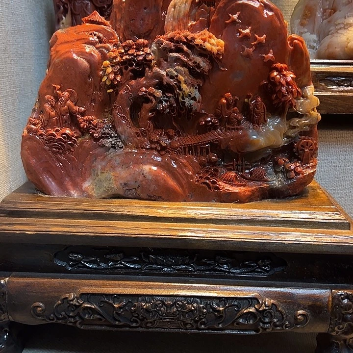 寿山石富贵山居图