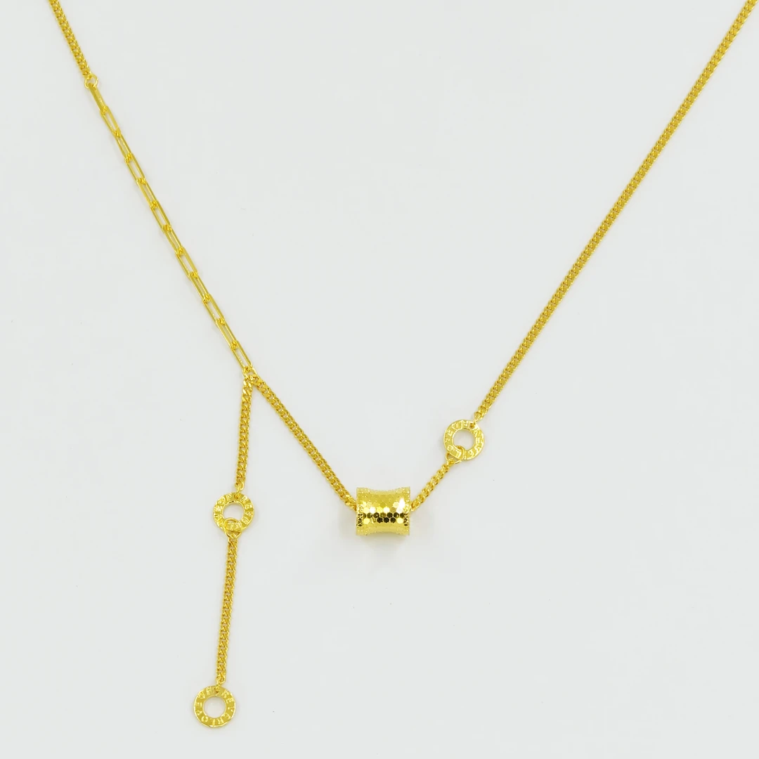 坠链均足银 足银999小蛮腰项链坠链锁骨链轻奢气质时尚百搭小众款