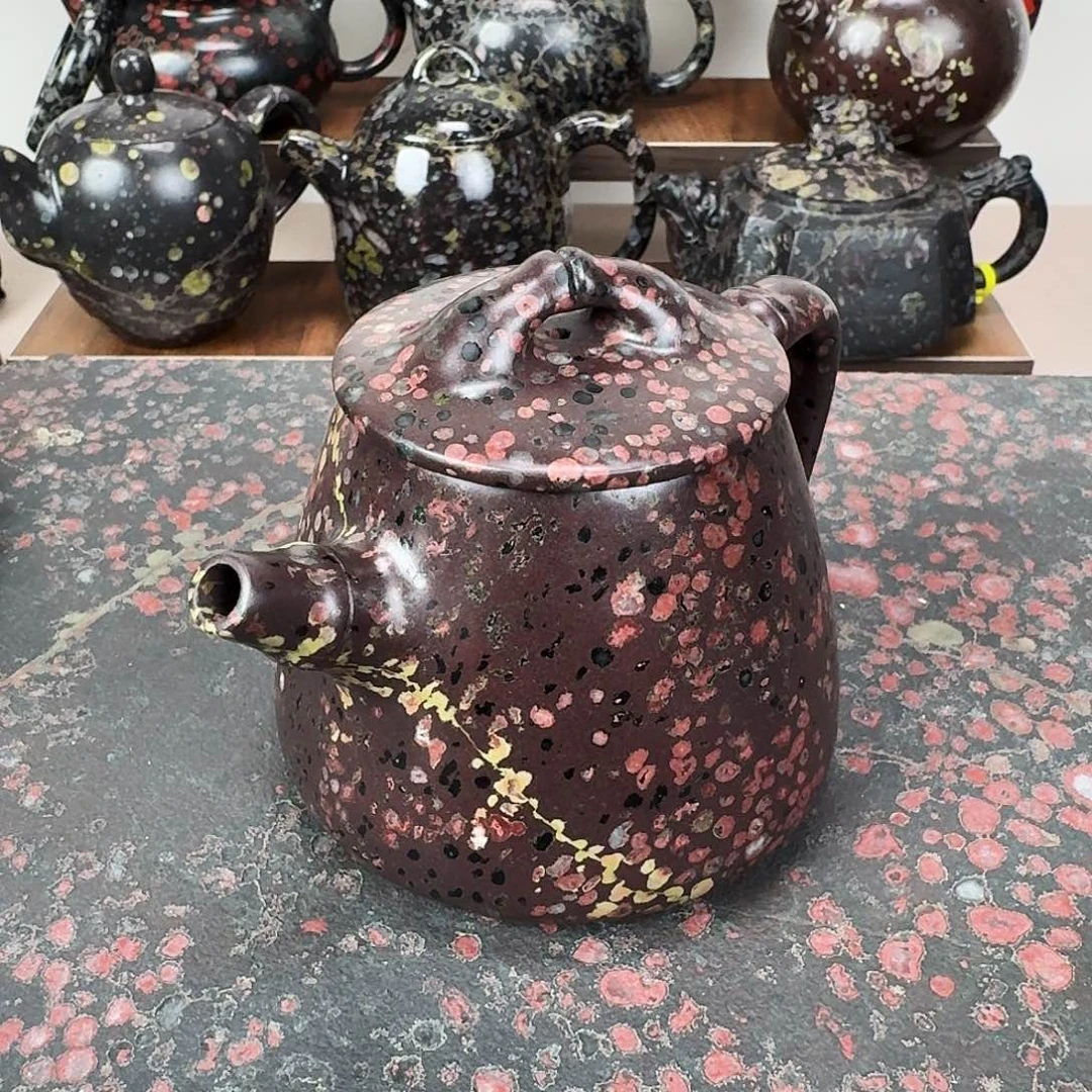 梅花玉精品高石瓢竹节壶