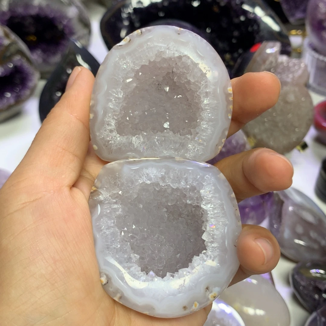 紫晶摆件未镶嵌猪***享水晶