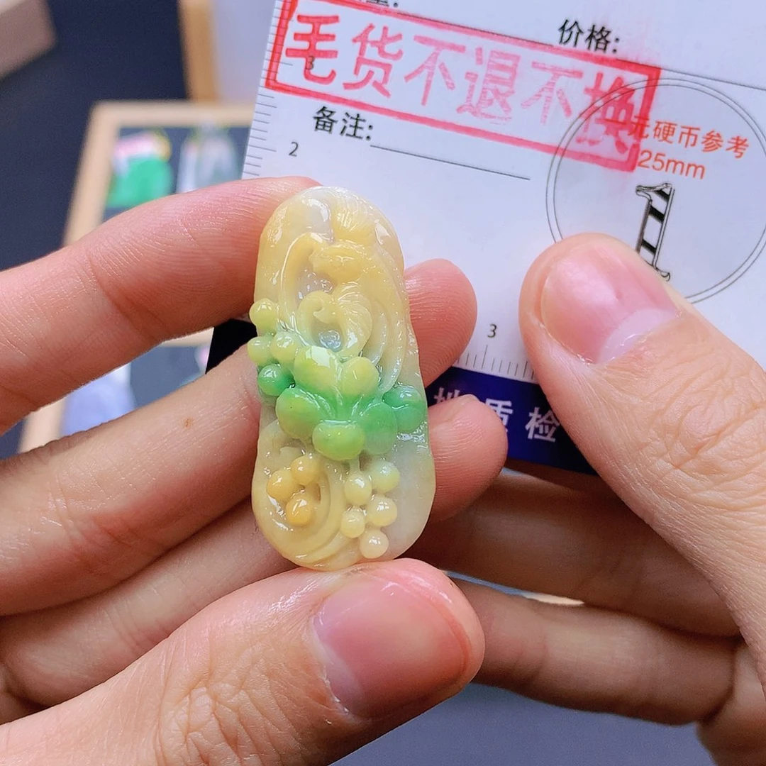 翡翠未镶嵌颈饰翡翠
