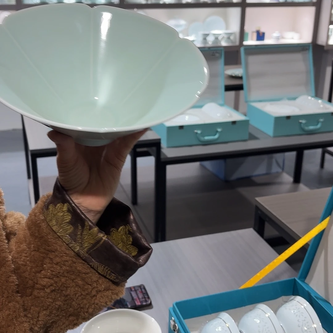 碗景德镇陶瓷斗笠面碗二个