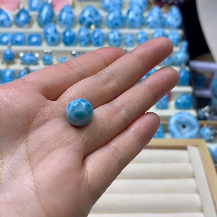 狸***狸未镶嵌针钠钙石(海纹石)珠宝半成品