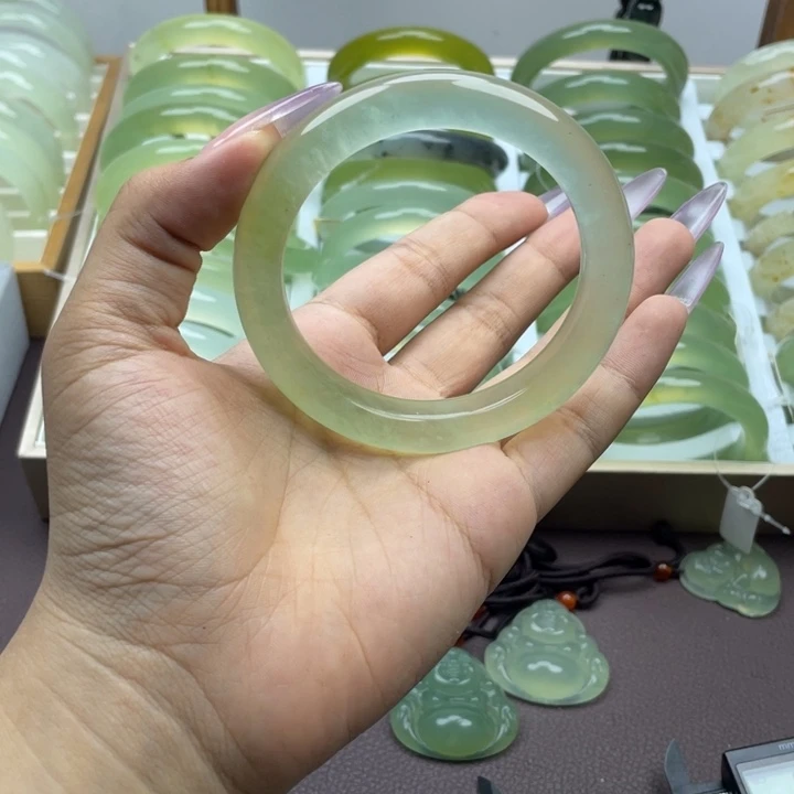 香****蛇纹石玉合金手镯