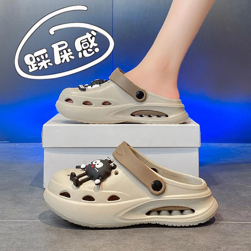 俞兆林拖鞋女2025夏季新款外穿两用包头凉鞋女士防滑沙滩洞洞鞋
