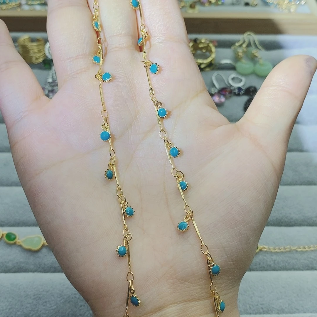 【闪购商品】银S925镶嵌耳饰托帕石