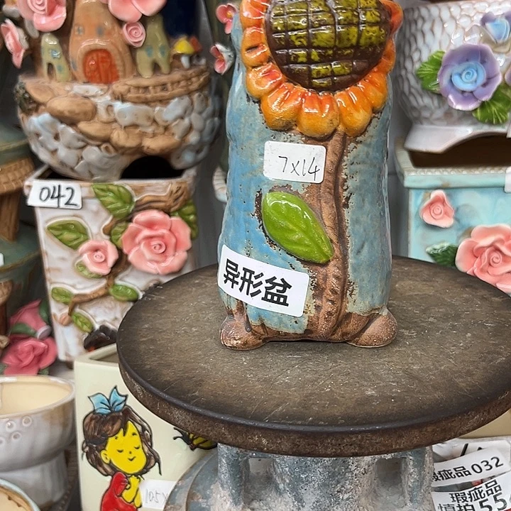 花盆紫砂粗陶材质多肉花盆