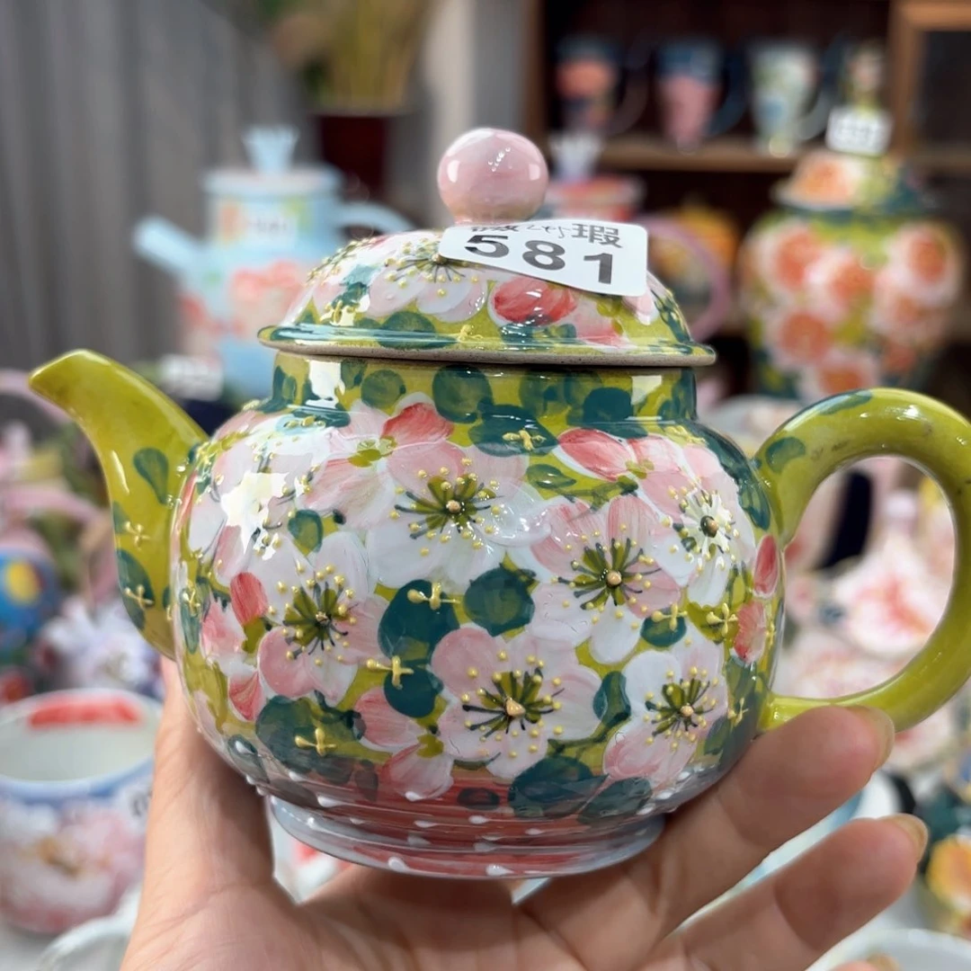 景德镇手绘高温釉下彩陶瓷茶具