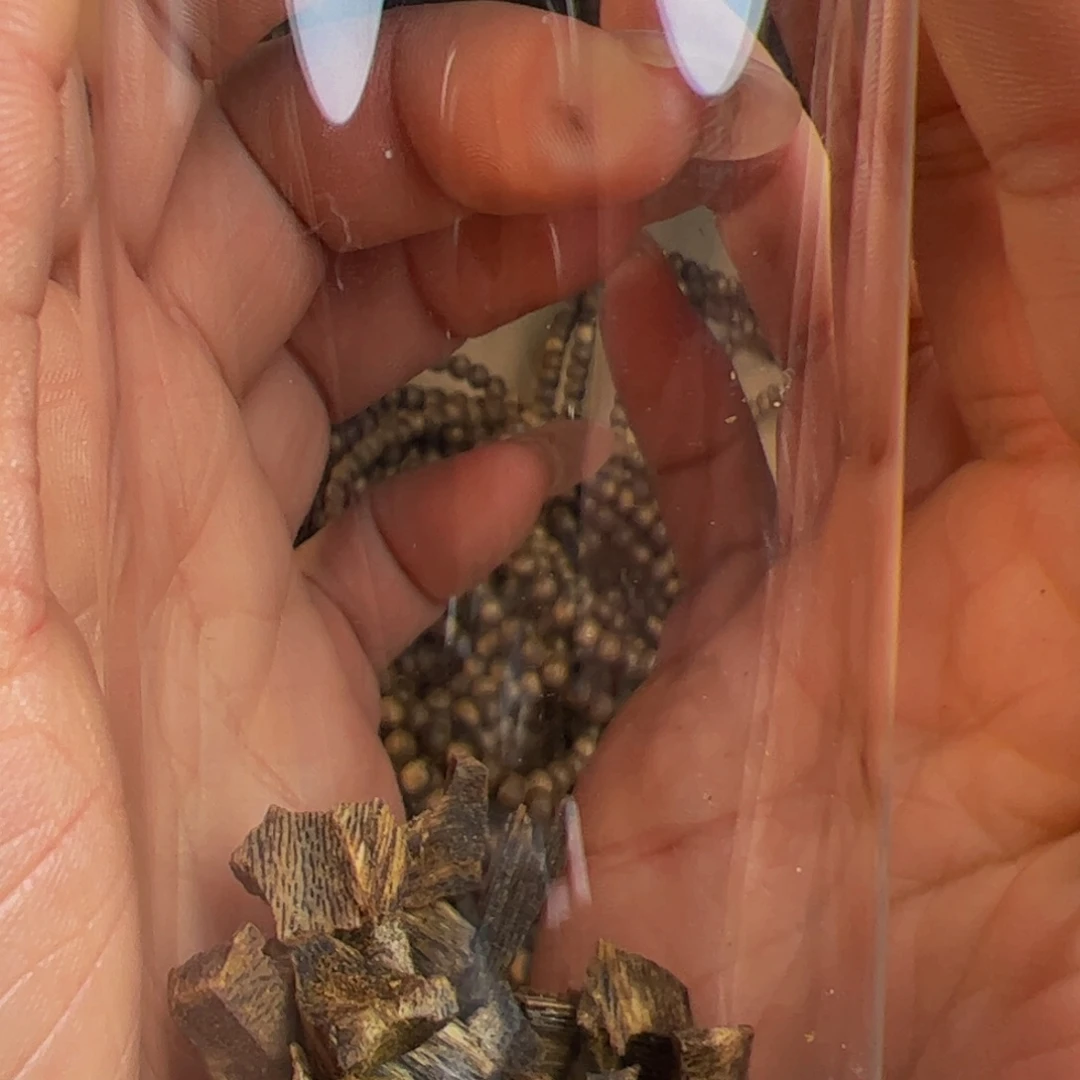 沉香沉香碎屑绿棋楠金沙叶0.6多圈