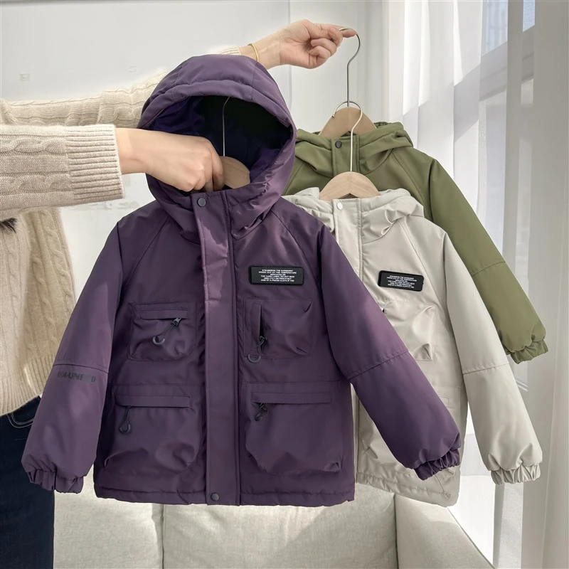 【1.10号新品】男童秋冬款棉衣外套时尚加厚上衣|24dr26