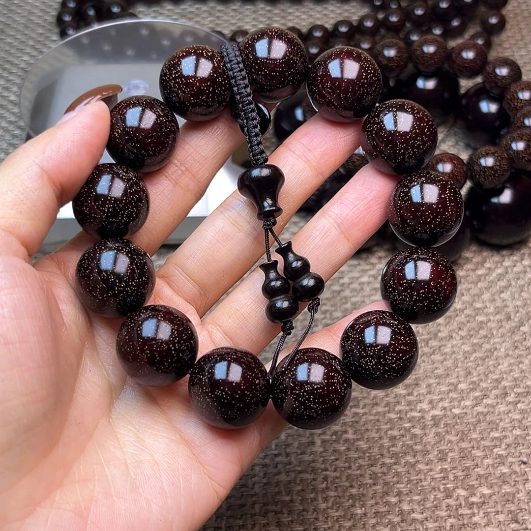 海***忆檀香紫檀（小叶紫檀）1.8 13颗爆星