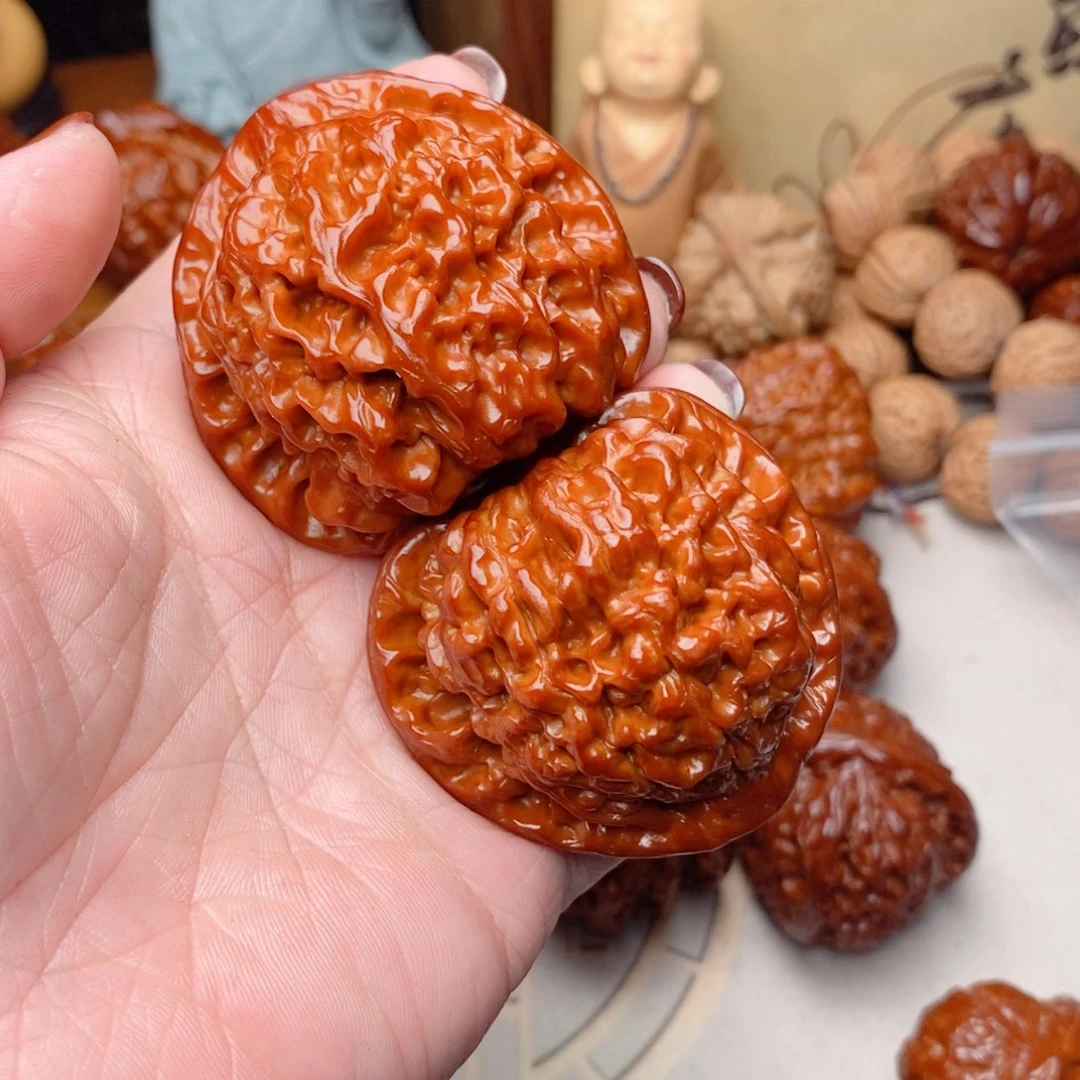 吊坠文玩核桃票**年官帽