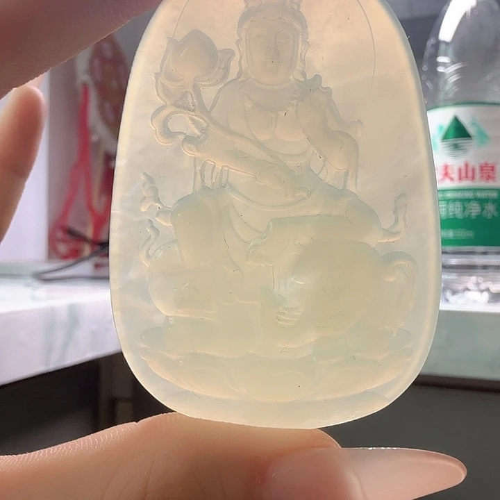 未镶嵌岫玉普贤菩萨