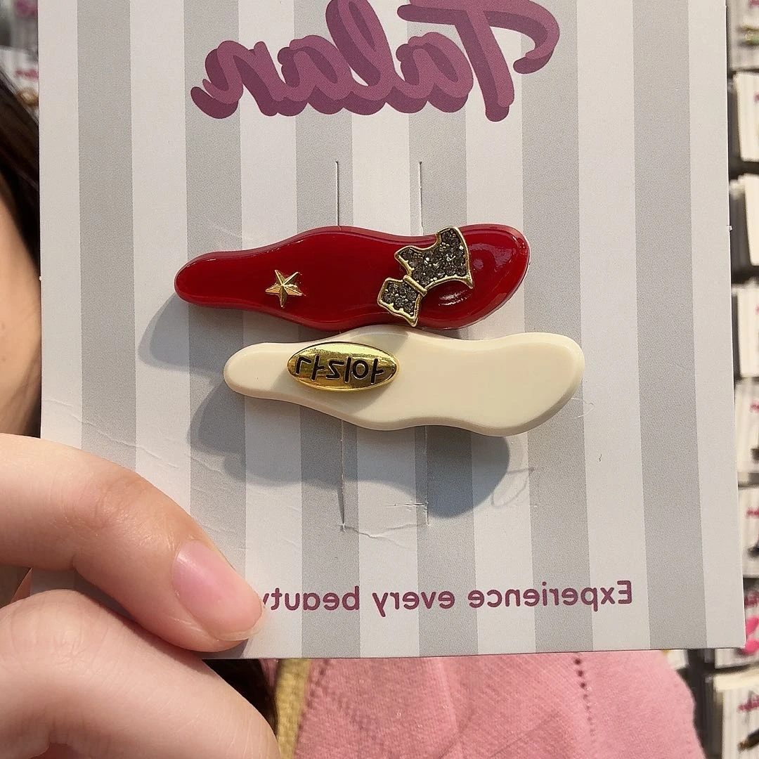 布艺铁合金鸭夹一组