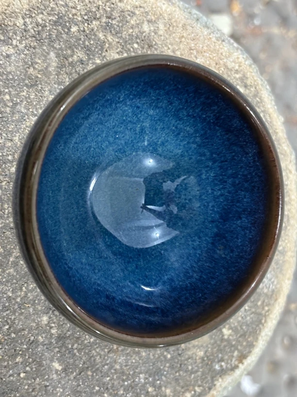 窑变釉星汉回蓝主人杯