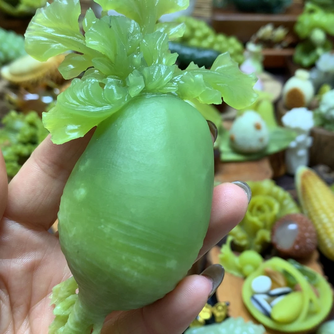 未镶嵌蛇纹石玉手把