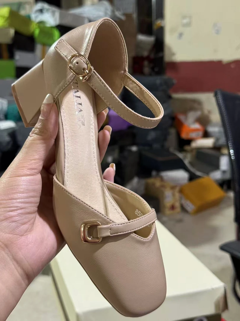 夏季新款蝴蝶结百搭包头后空凉鞋 85037026K