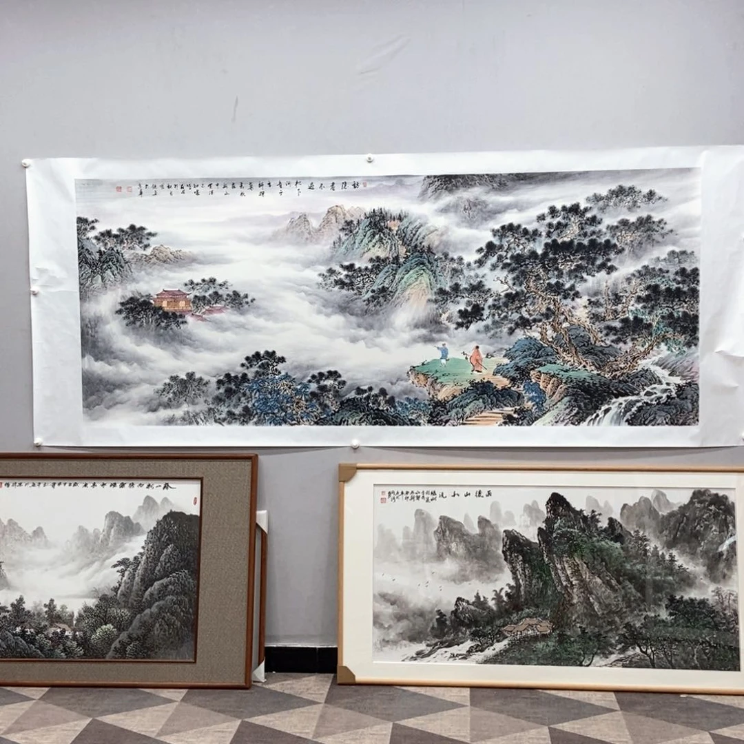 国画荧**光明锐小八尺精品佳作