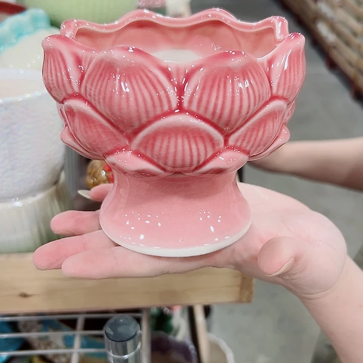 有孔.凑满10元发货多肉陶瓷花盆！