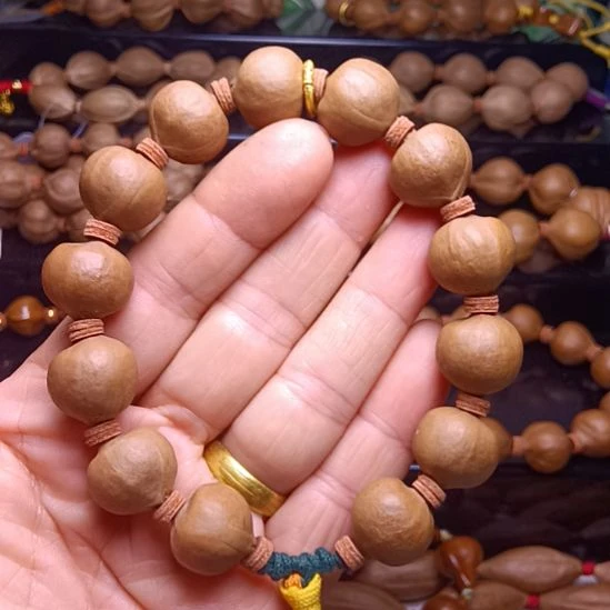 手串/手链橄榄核橄榄核手串三花铁核鸡血红老料蜜桃臀1.6