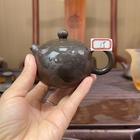 戬谷龙窑坭兴陶柴烧茶壶15