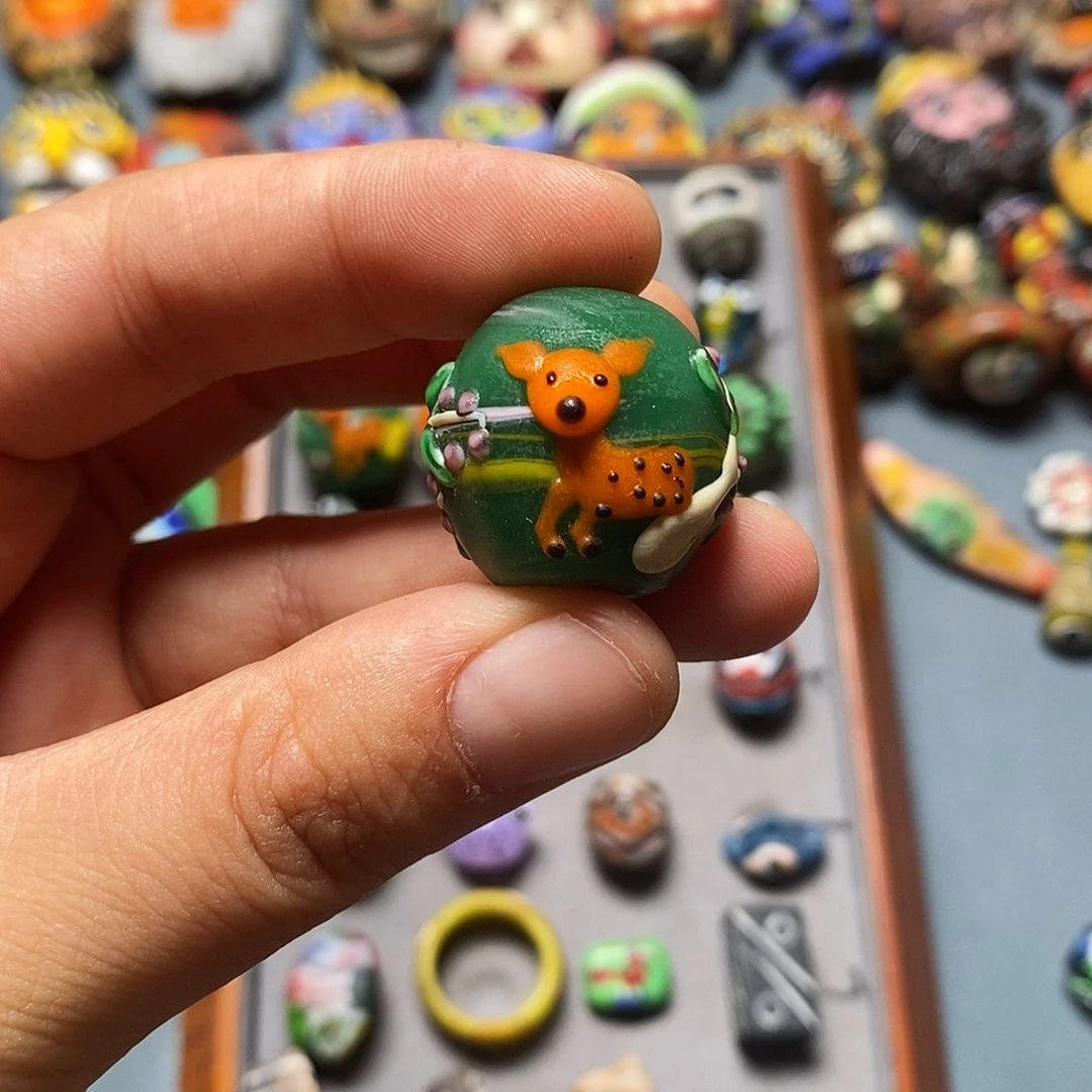 琉璃项链专拍珠子