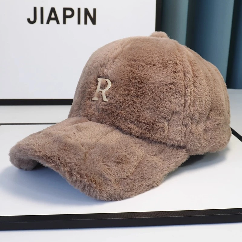 秋冬季新款加绒加厚保暖鸭舌帽子女ins时尚百搭大头围宽檐显脸小