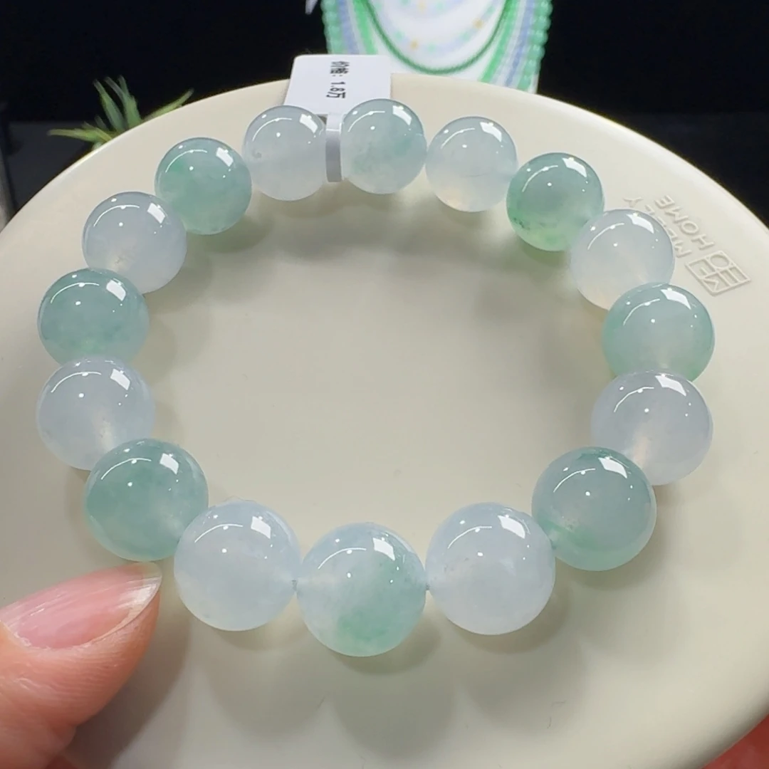 未镶嵌手链翡翠冰胶果冻双色单圈12.5mm