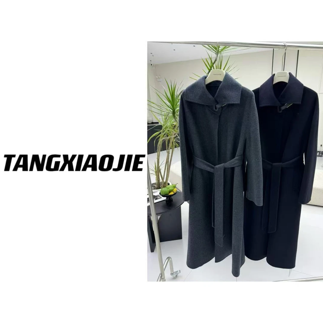 【汤小姐高定】#10586“深冬情意”高定大牌双面羊绒羊毛大衣