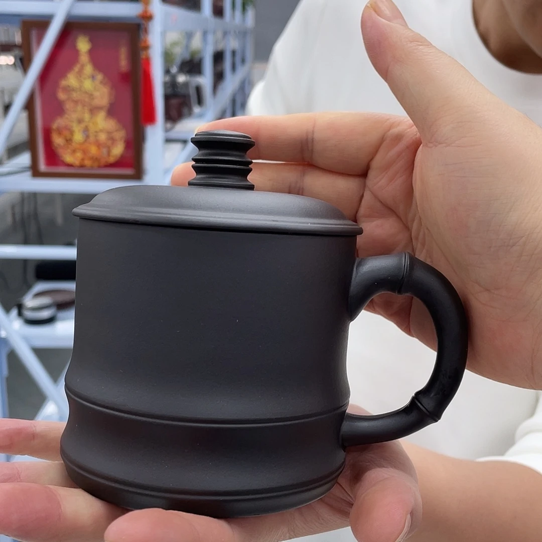 茶杯紫砂石黄竹节