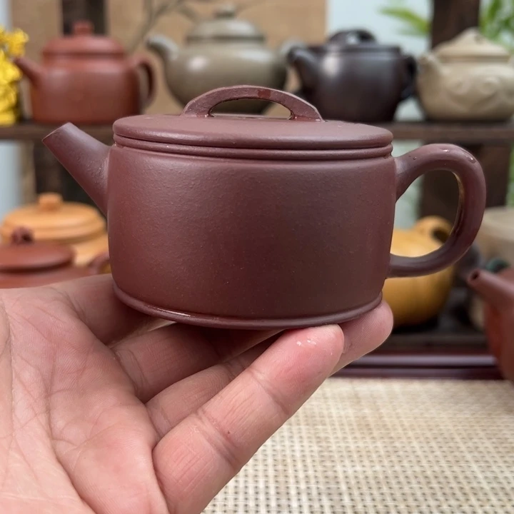 茶壶紫砂宜兴原矿紫砂汗瓦半手150CC