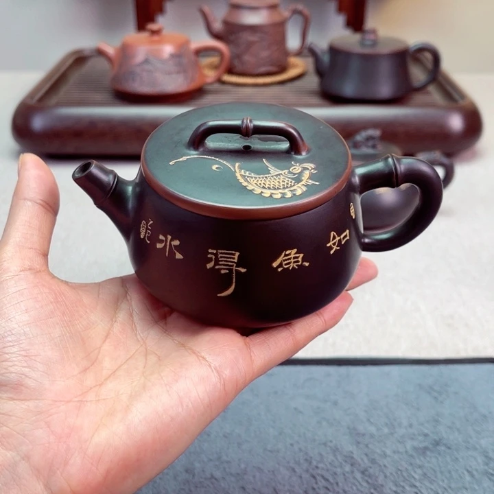 壶宽口竹节200毫升壶