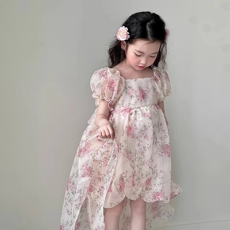 女童轻薄公主裙夏季2025新款可爱超萌儿童裙子夏装女孩甜美连衣裙