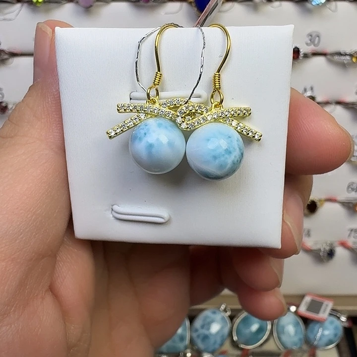 耳饰银S925镶嵌水晶
