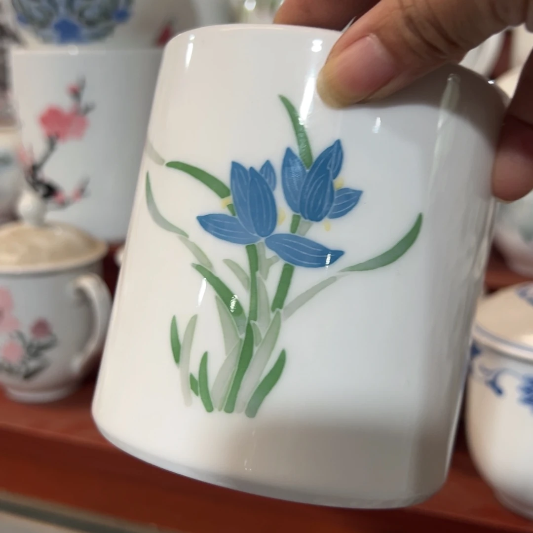 醴陵高温瓷手绘11厘米无款