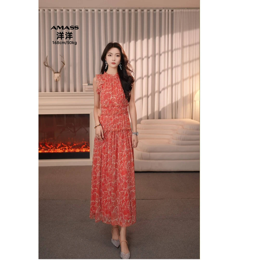 AMASS/阿玛施 春夏新款法式时尚气质优雅连衣裙550027